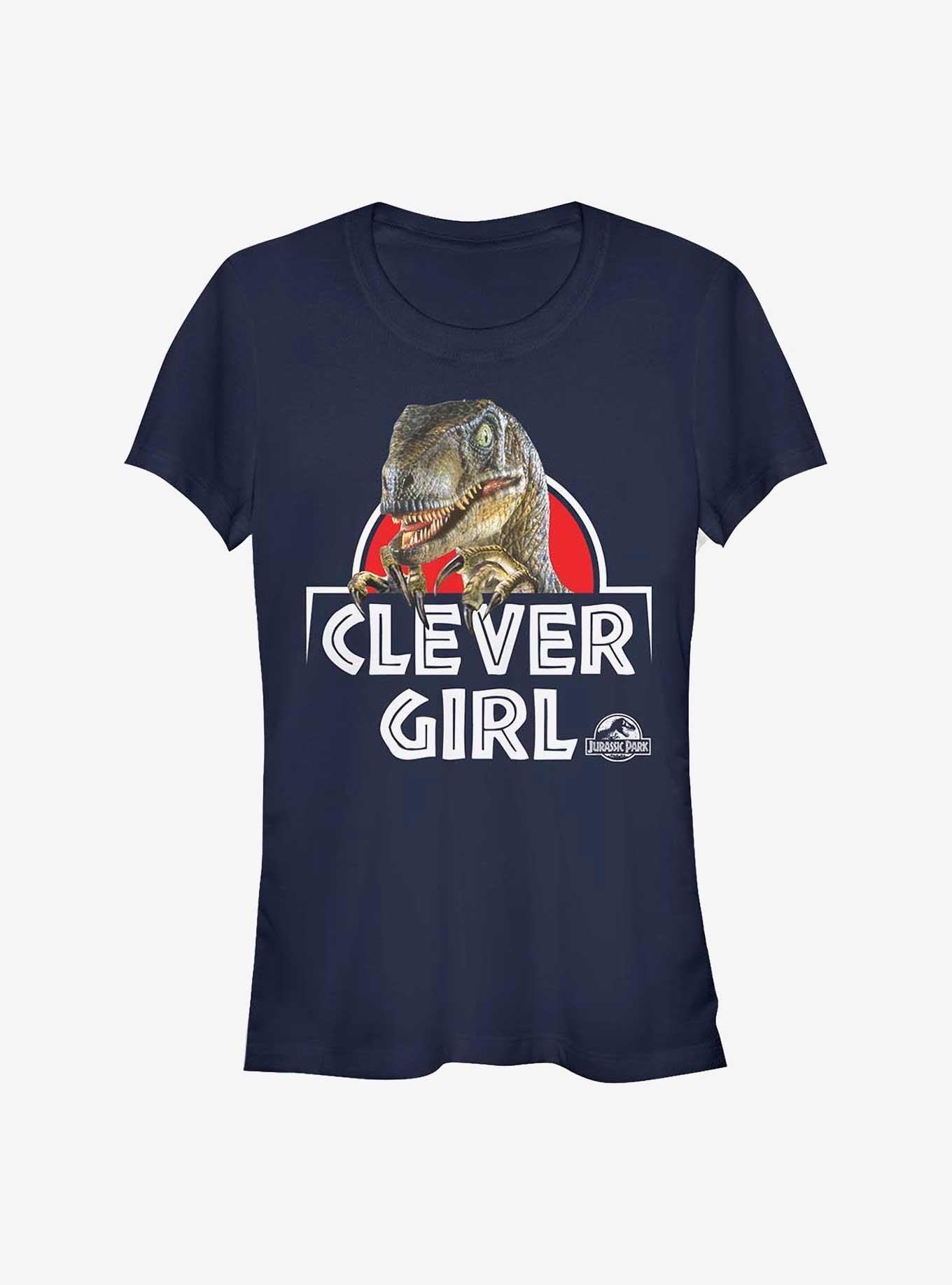 Jurassic Park Real Clever Girl Girls T-Shirt, NAVY, hi-res