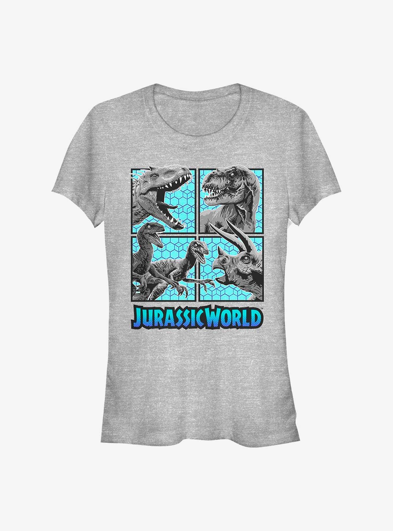 Jurassic World Face Your Fears Dinos Girls T-Shirt, ATH HTR, hi-res