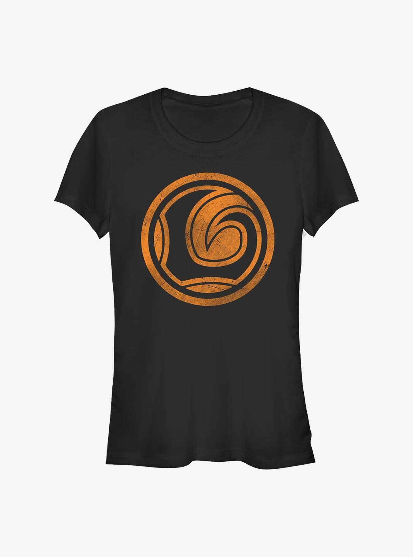 Marvel Loki Orange Logo Girls T-Shirt, BLACK, hi-res