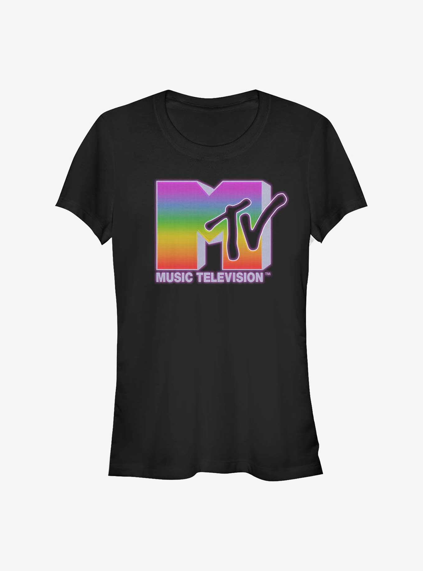 MTV Rainbow Static Girls T-Shirt