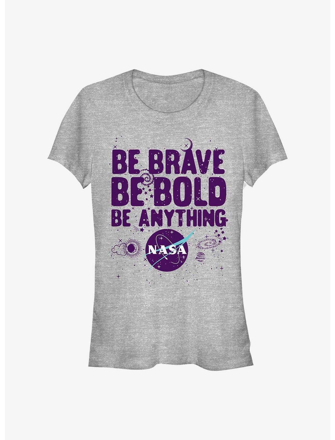 NASA Be Brave Girls T-Shirt, ATH HTR, hi-res