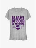 NASA Be Brave Girls T-Shirt, ATH HTR, hi-res