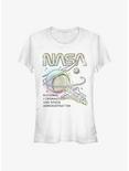 NASA Colorful NASA Girls T-Shirt, WHITE, hi-res