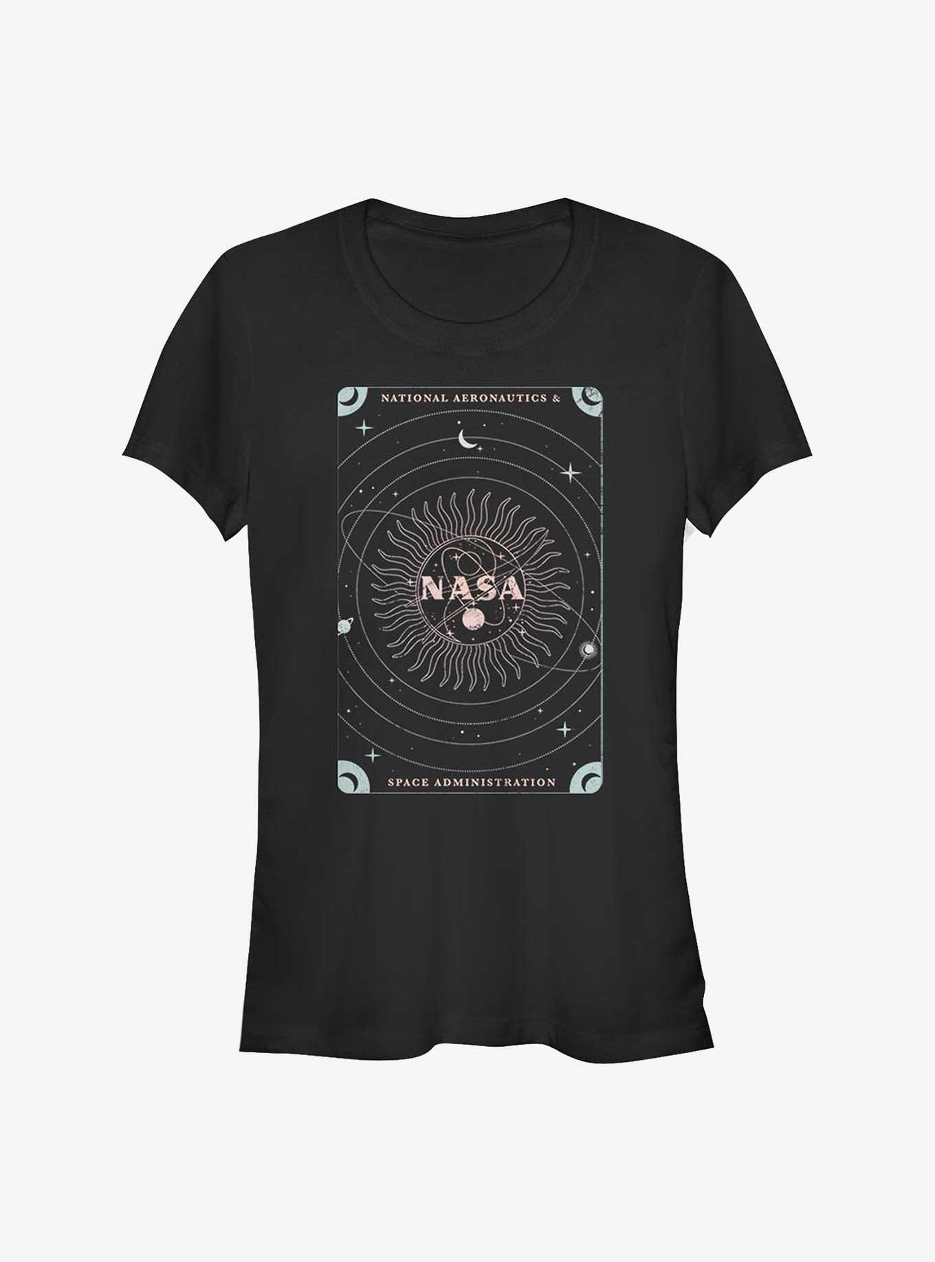 NASA NASA Space Tarot Card Girls T-Shirt, BLACK, hi-res