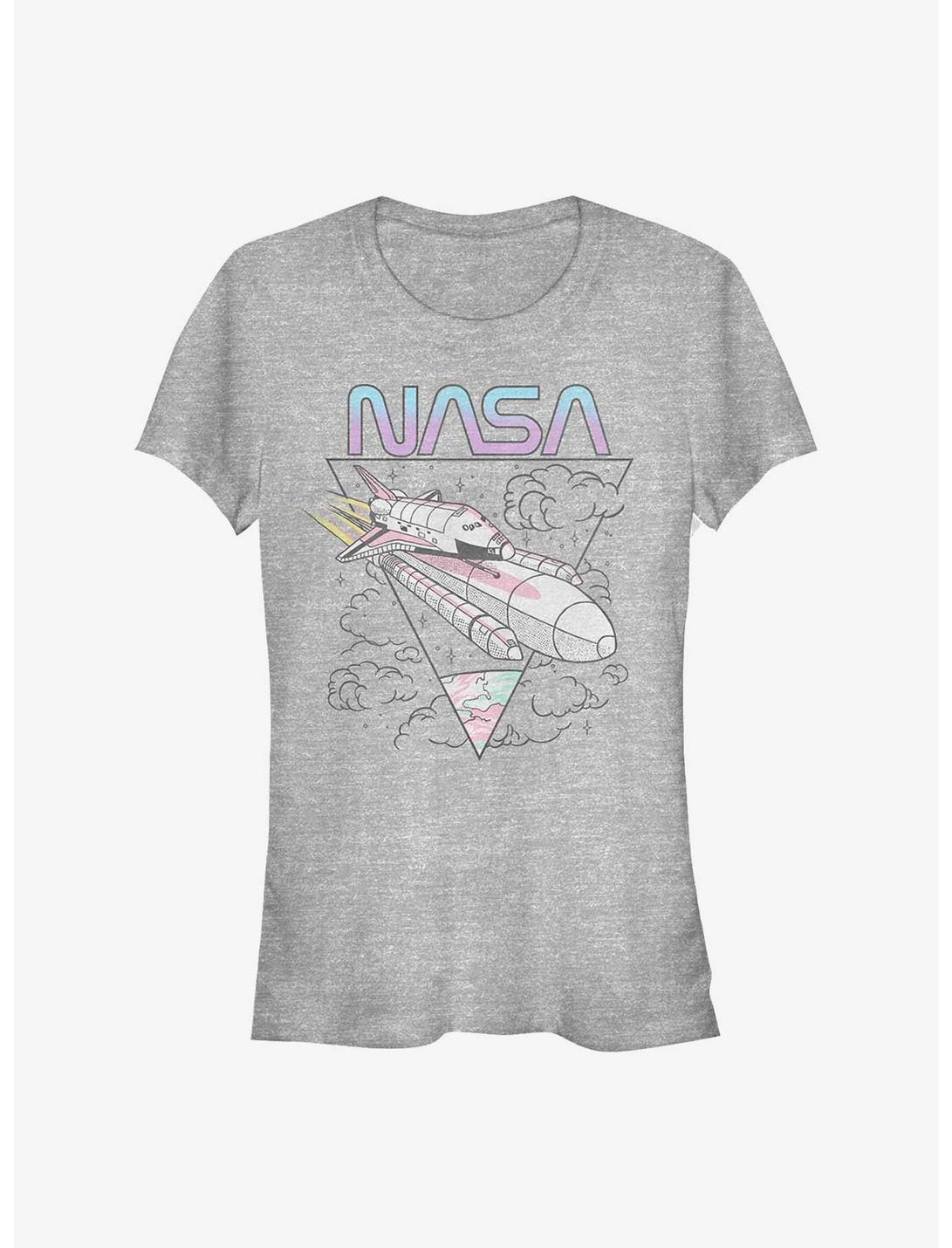 NASA Pastel Flight Girls T-Shirt, ATH HTR, hi-res