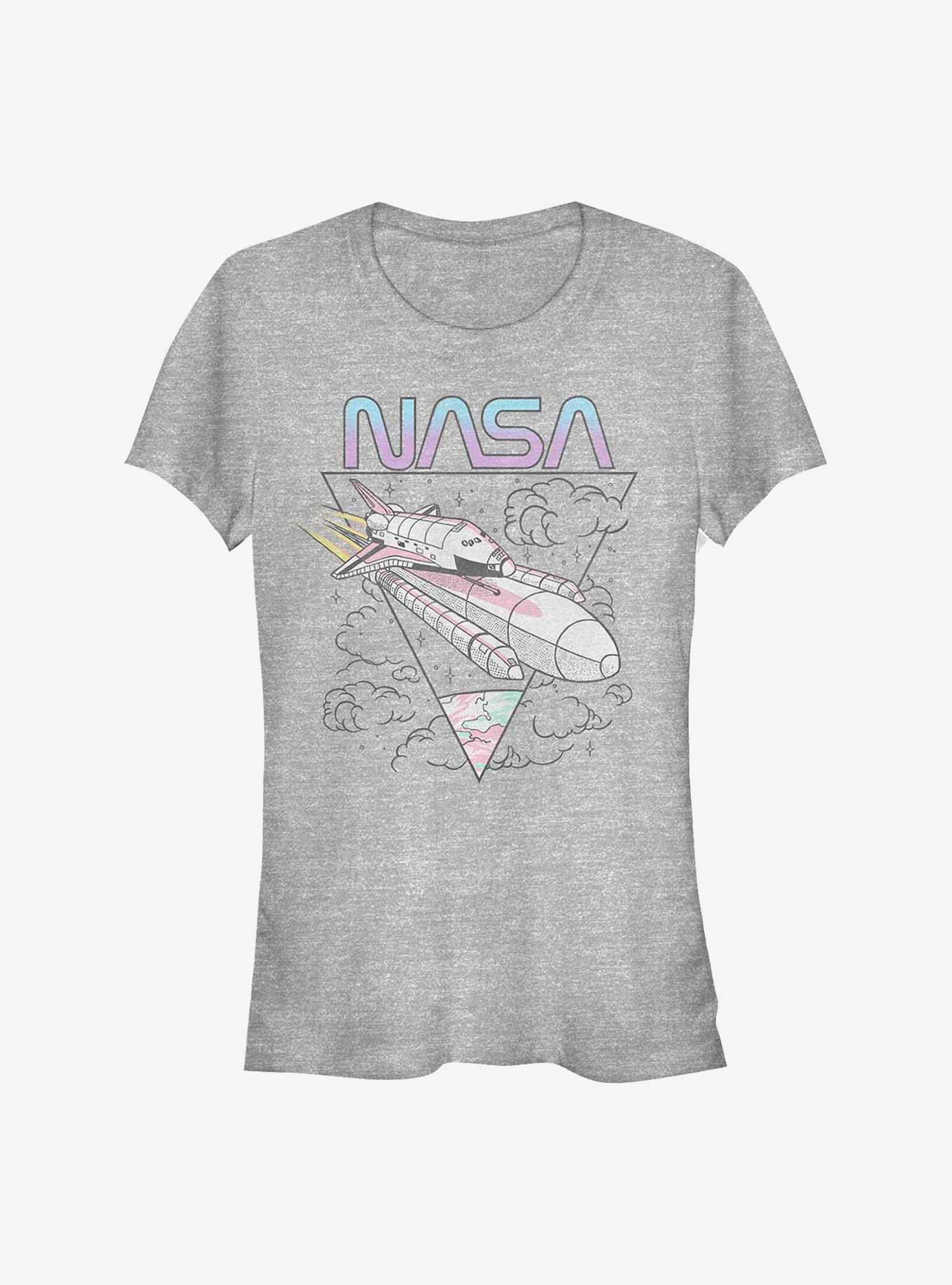 NASA Pastel Flight Girls T-Shirt, ATH HTR, hi-res