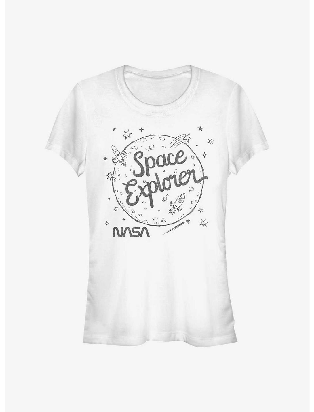 NASA Space Explorer Girls T-Shirt, WHITE, hi-res