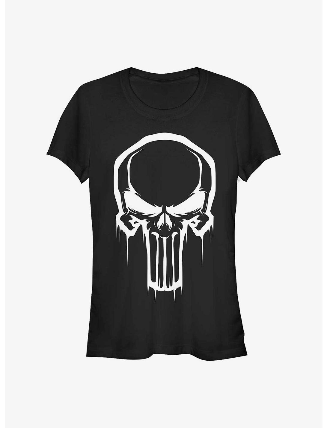 Marvel Punisher Skull Face Girls T-Shirt, BLACK, hi-res