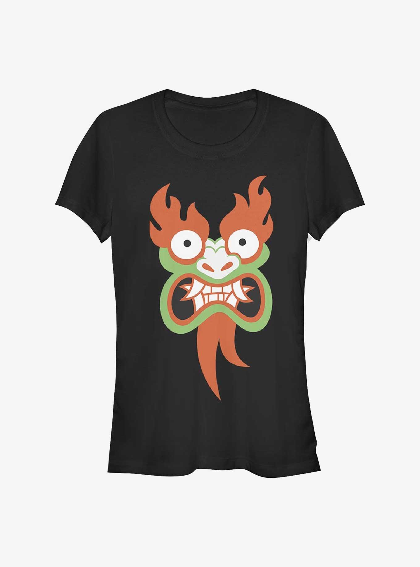 Samurai Jack Aku Face Girls T-Shirt, BLACK, hi-res