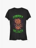 Marvel Spider-Man Happy Halloween Girls T-Shirt, BLACK, hi-res