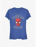 Marvel Spider-Man This Is My Spider-Man Costume Girls T-Shirt, ROYAL, hi-res