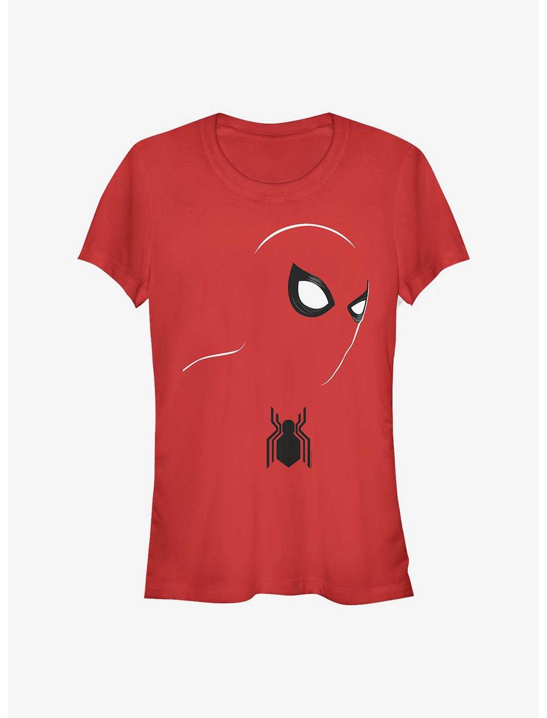 Marvel Spider-Man Spidey Face Girls T-Shirt, RED, hi-res