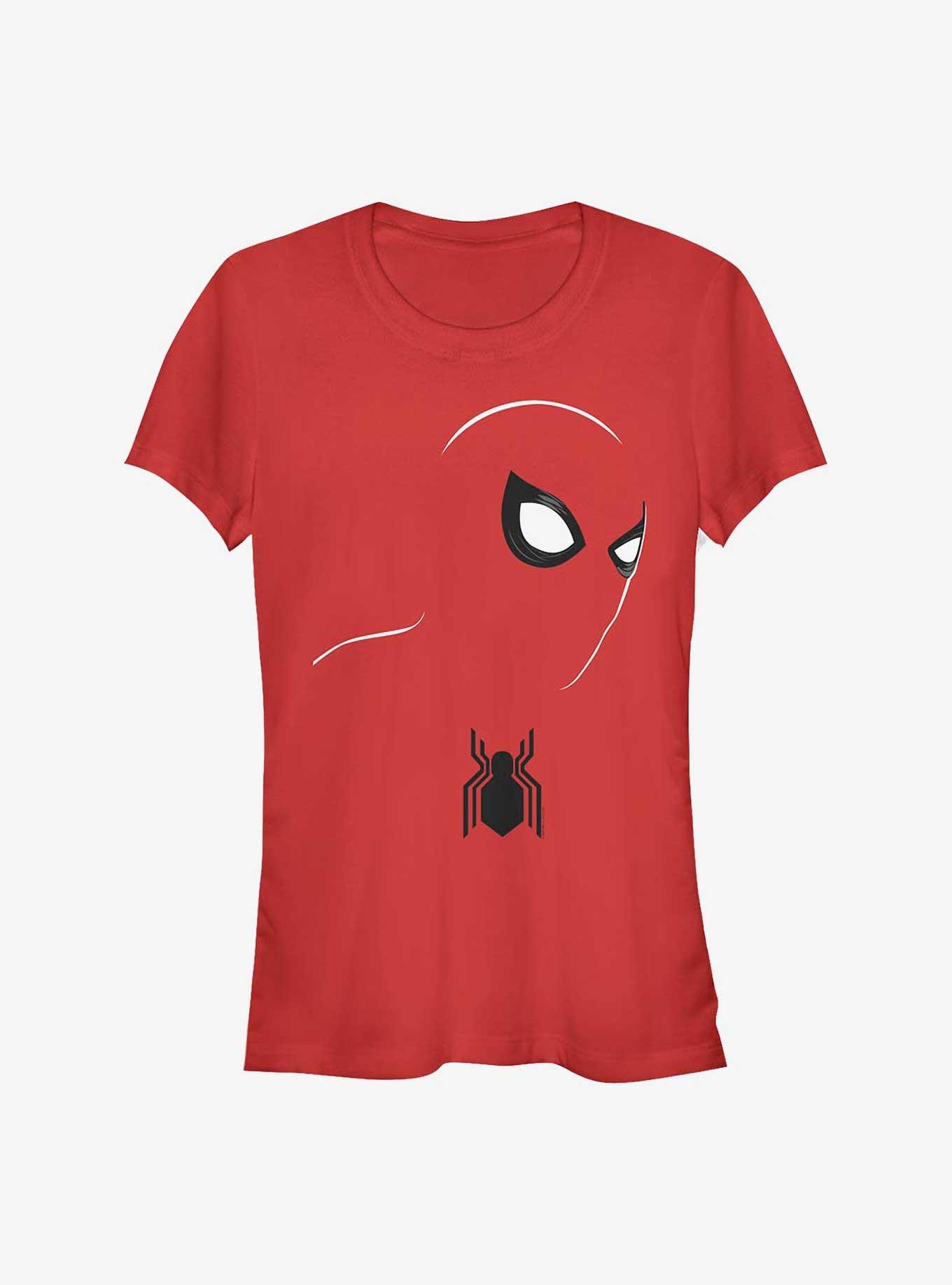 Marvel Spider-Man Spidey Face Girls T-Shirt, RED, hi-res