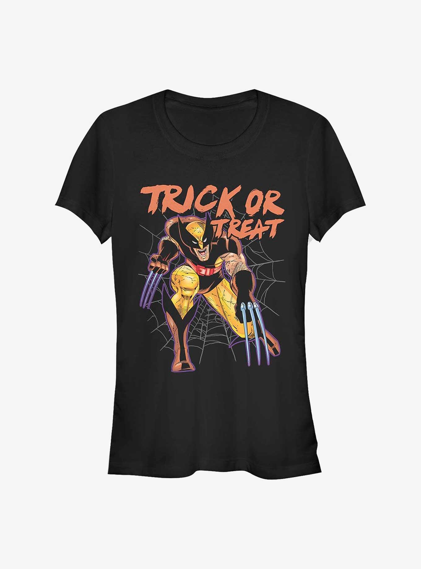 Marvel Wolverine Webs Trick Or Treat Girls T-Shirt, BLACK, hi-res