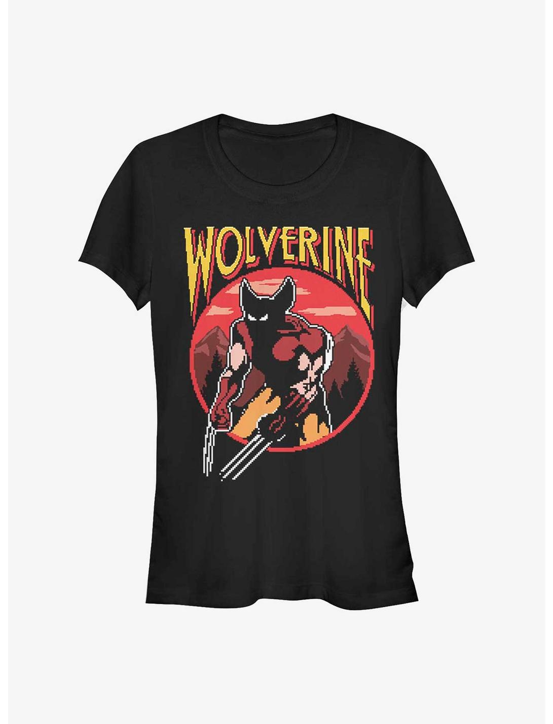 Marvel Wolverine Pixel Game Girls T-Shirt, BLACK, hi-res