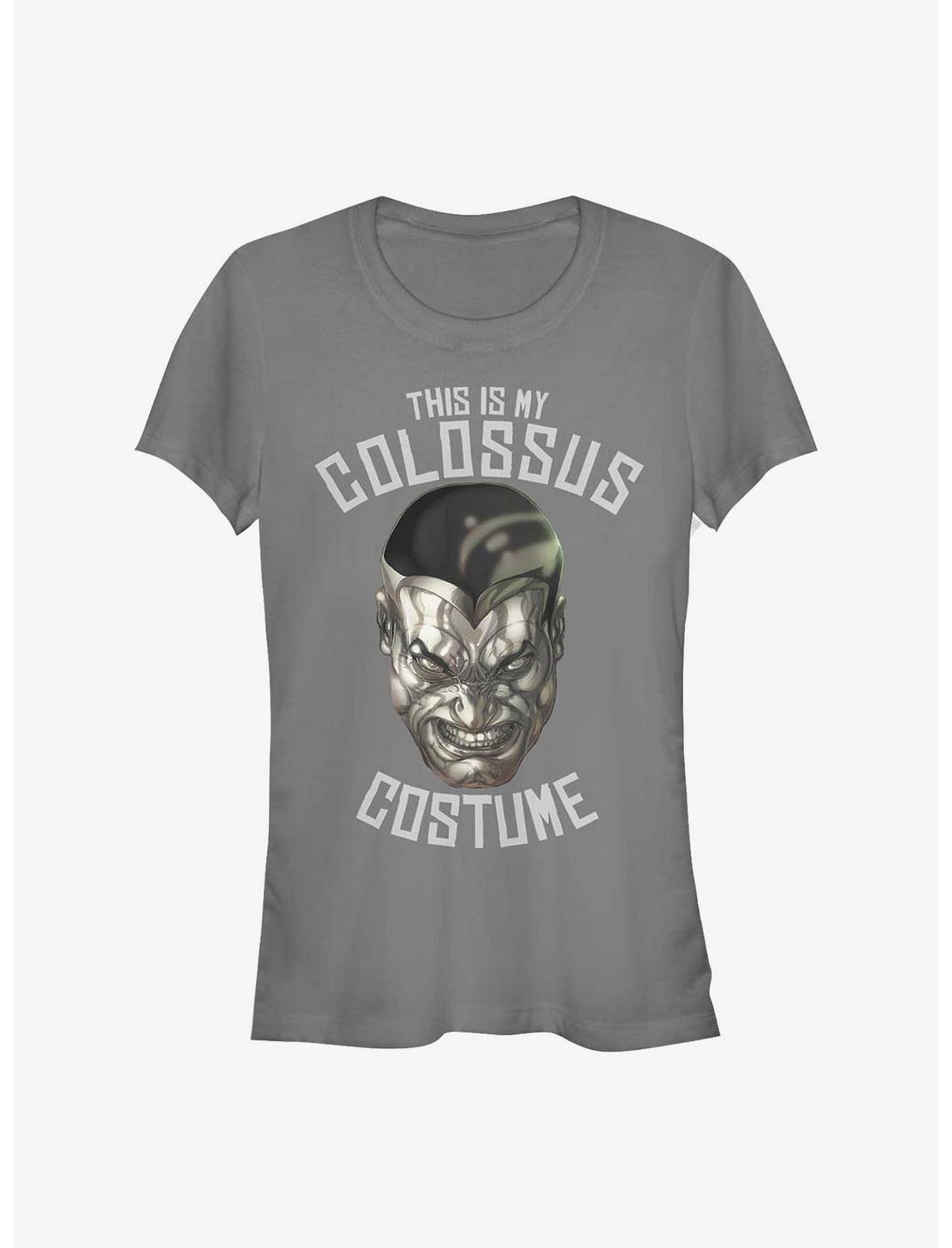 Marvel X-Men Colossus Costume Girls T-Shirt, CHARCOAL, hi-res