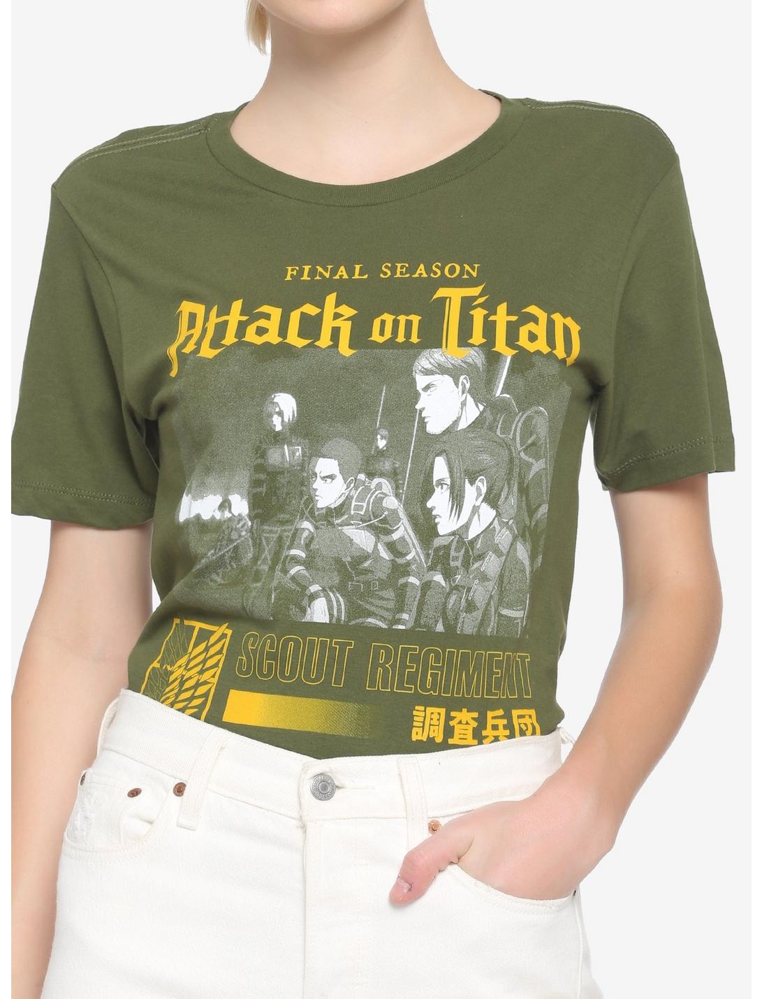 Attack On Titan Scout Regiment Girls T-Shirt, MULTI, hi-res