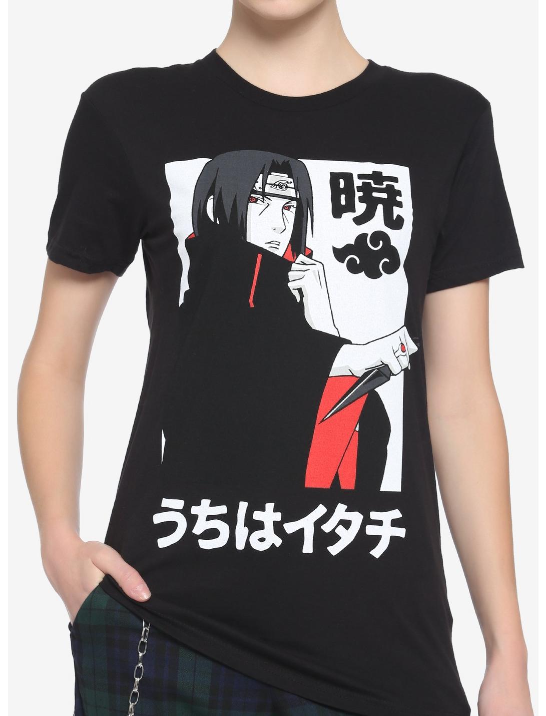 Naruto Shippuden Akatsuki Itachi Boyfriend Fit Girls T-Shirt, MULTI, hi-res