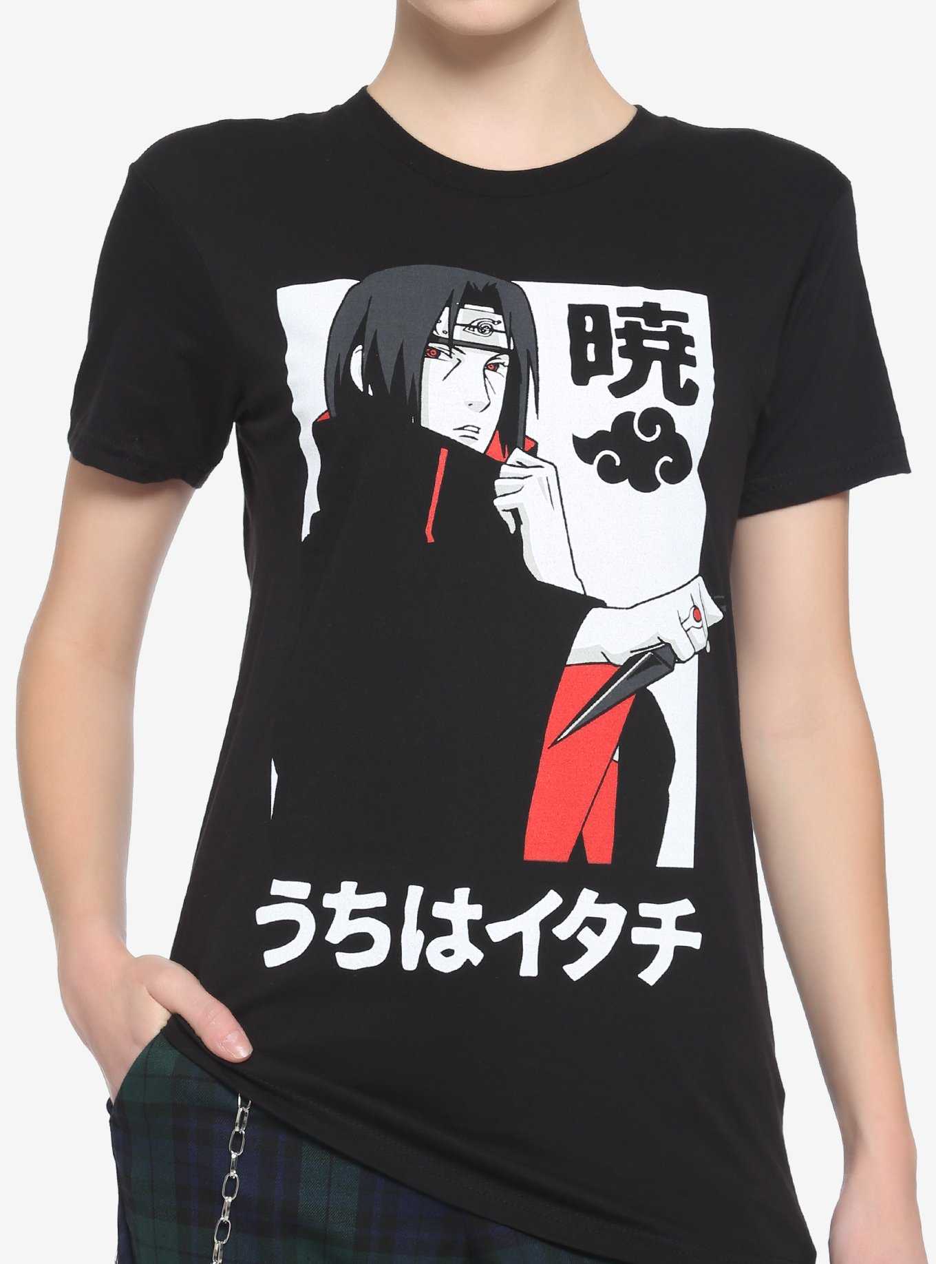 Naruto Shippuden Akatsuki Itachi Boyfriend Fit Girls T-Shirt, , hi-res