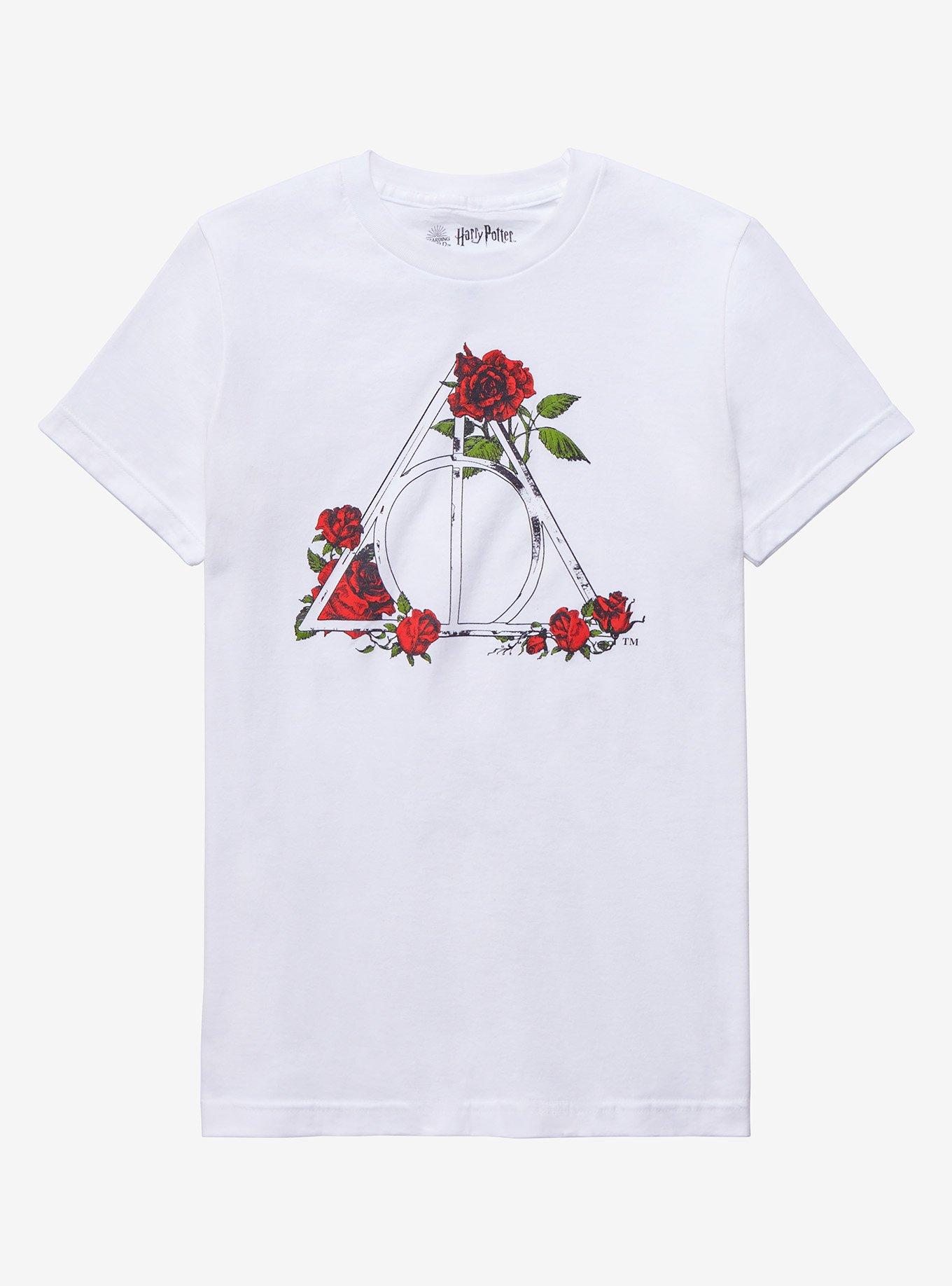 Harry Potter Deathly Hallows Roses Girls T-Shirt, MULTI, hi-res