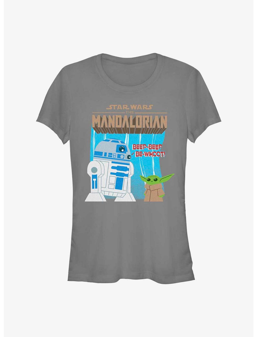 Star Wars The Mandalorian The Child & R2-D2 Girls T-Shirt, CHARCOAL, hi-res