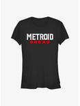 Nintendo Metroid Dread Logo Girls T-Shirt, BLACK, hi-res