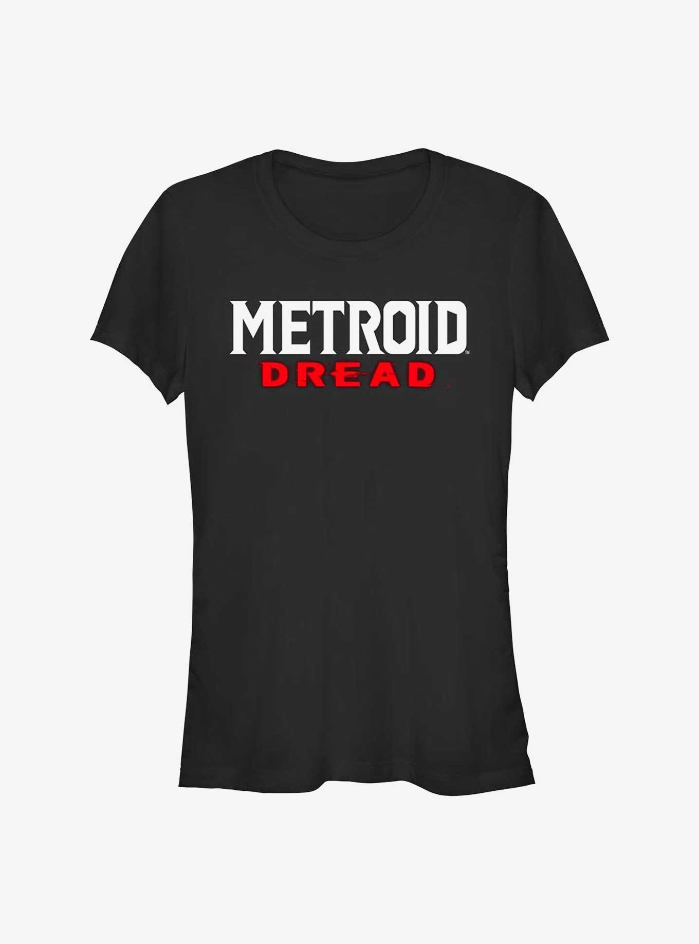 Nintendo Metroid Dread Logo Girls T-Shirt, BLACK, hi-res