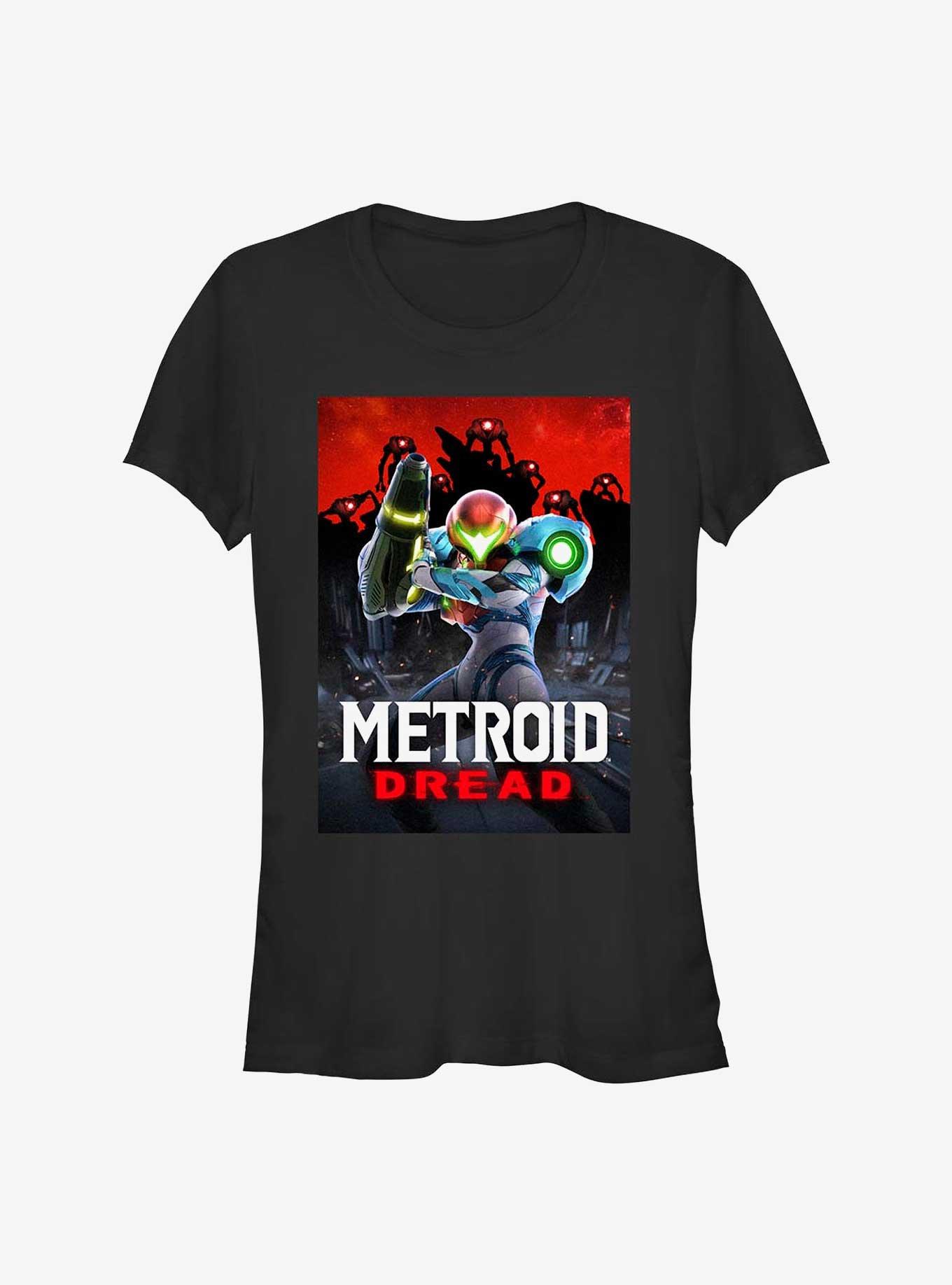 Nintendo Metroid Dread Poster Girls T-Shirt, BLACK, hi-res
