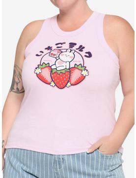Strawberry Milk Bunny Girls Tank Top Plus Size, , hi-res