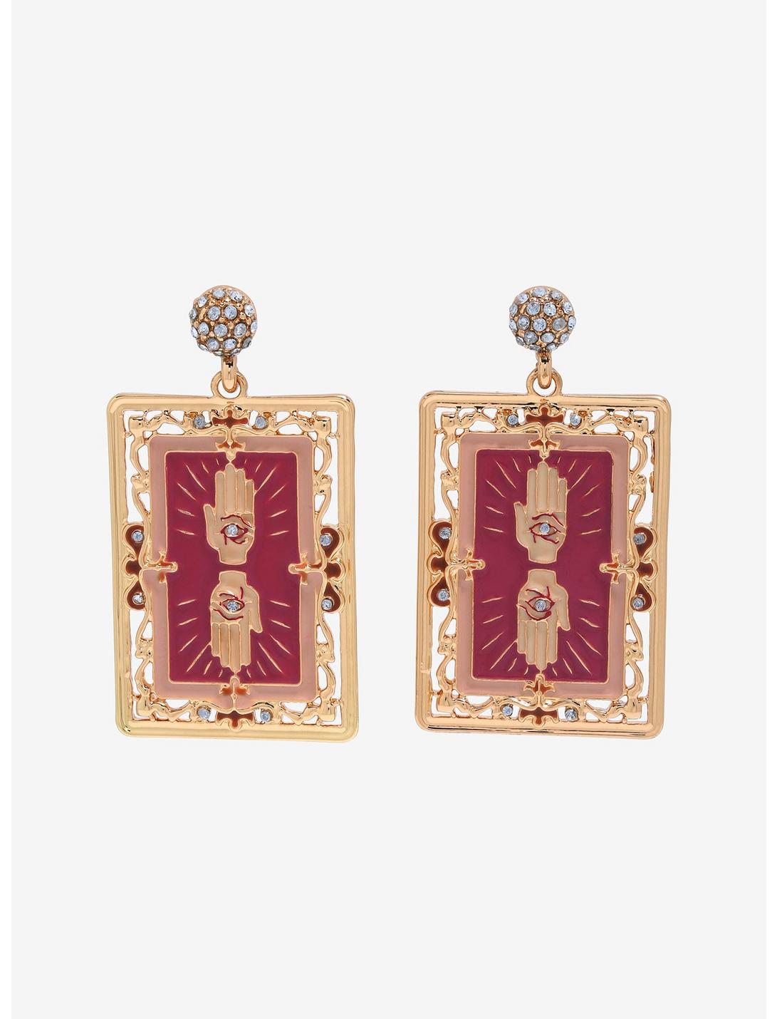 Disney The Princess and the Frog Dr. Facilier Tarot Card Earrings - BoxLunch Exclusive, , hi-res