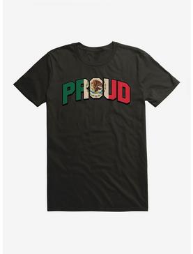 Mexican And Proud Flag Script T-Shirt, , hi-res