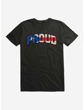 Puerto Rican And Proud Flag Script T-Shirt, , hi-res
