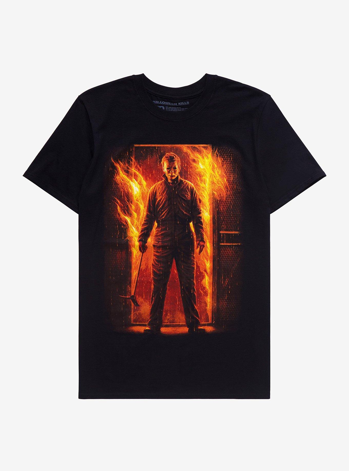 Fright-Rags Halloween Kills Burning T-Shirt, BLACK, hi-res