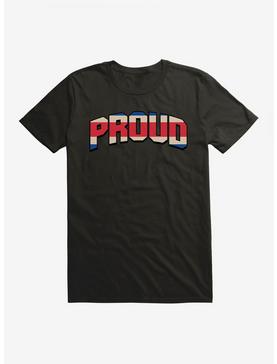 Costa Rican And Proud Flag Script T-Shirt, , hi-res