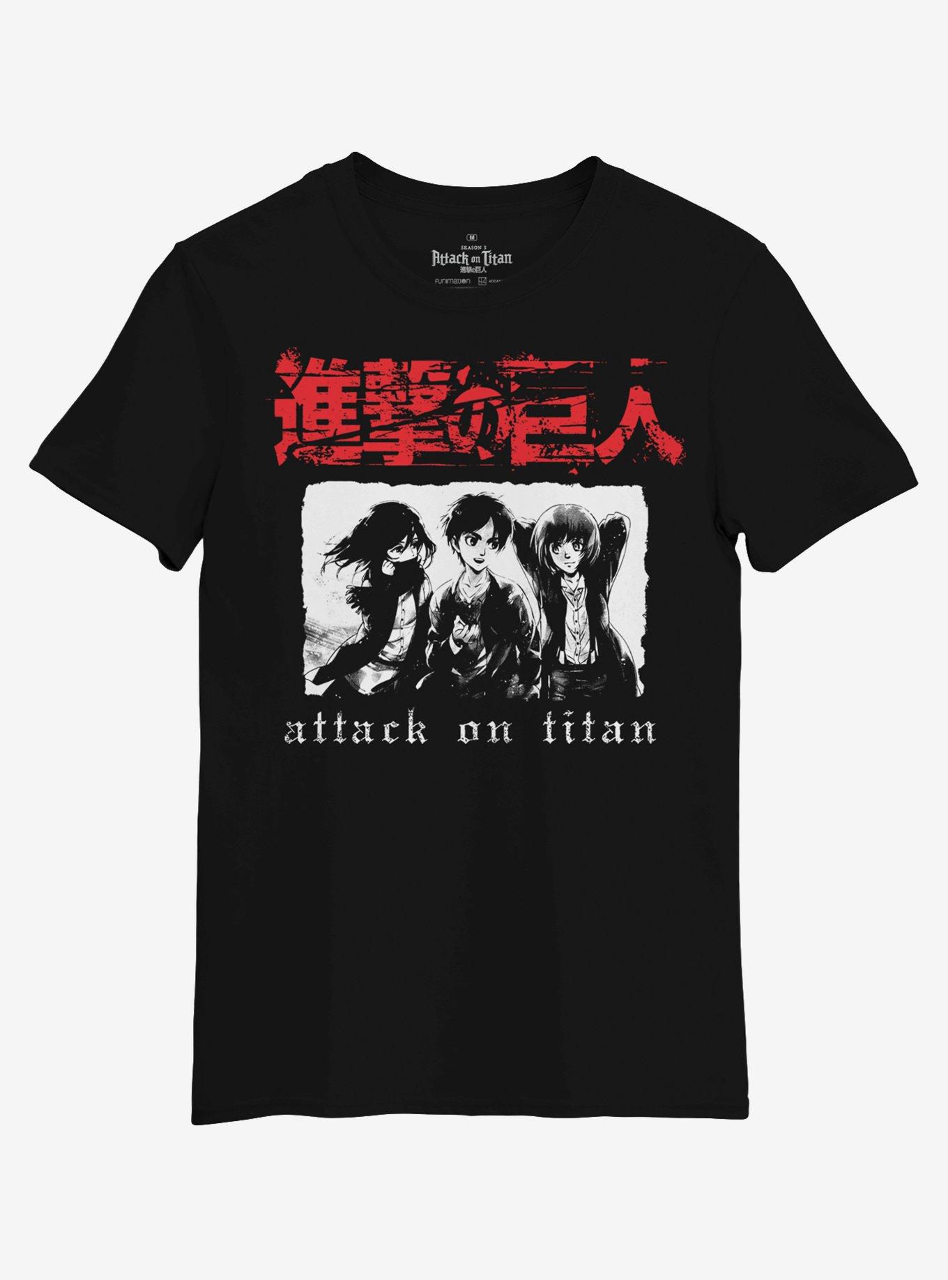 Attack On Titan Trio T-Shirt | Hot Topic