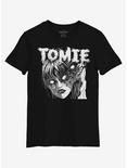 Junji Ito Tomie Title Face T-Shirt, BLACK, hi-res