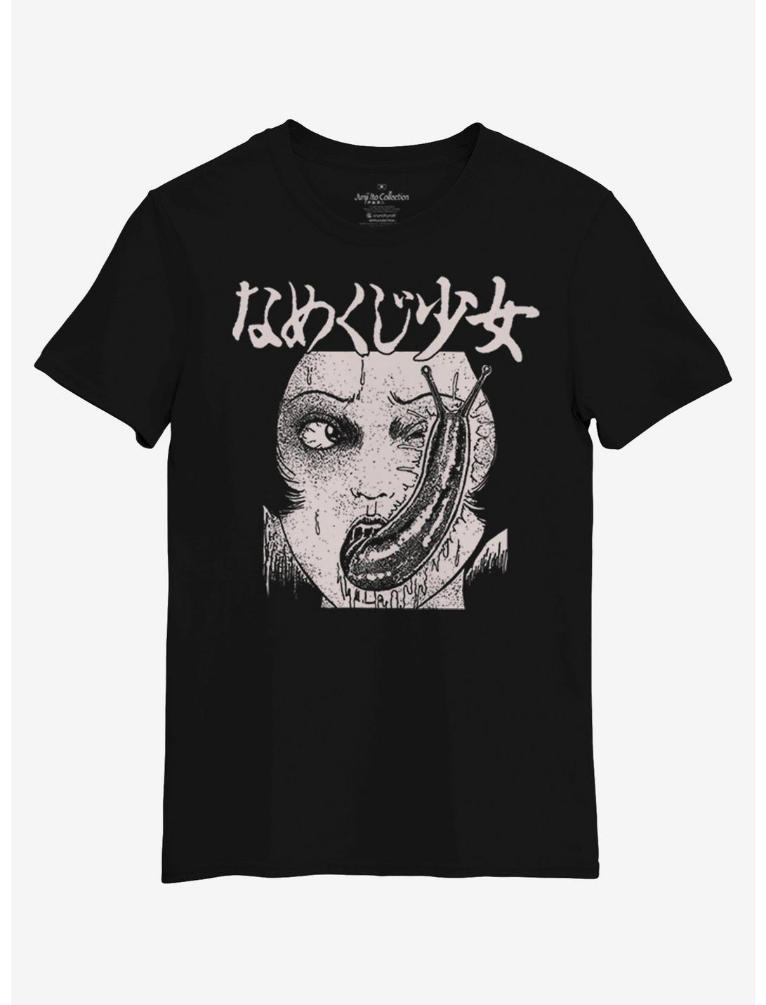 Junji Ito Slug Girl T-Shirt, BLACK, hi-res