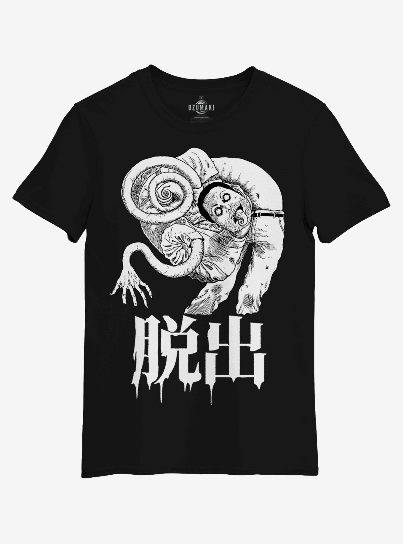 Junji Ito Uzumaki Spiral Man T-Shirt, BLACK, hi-res