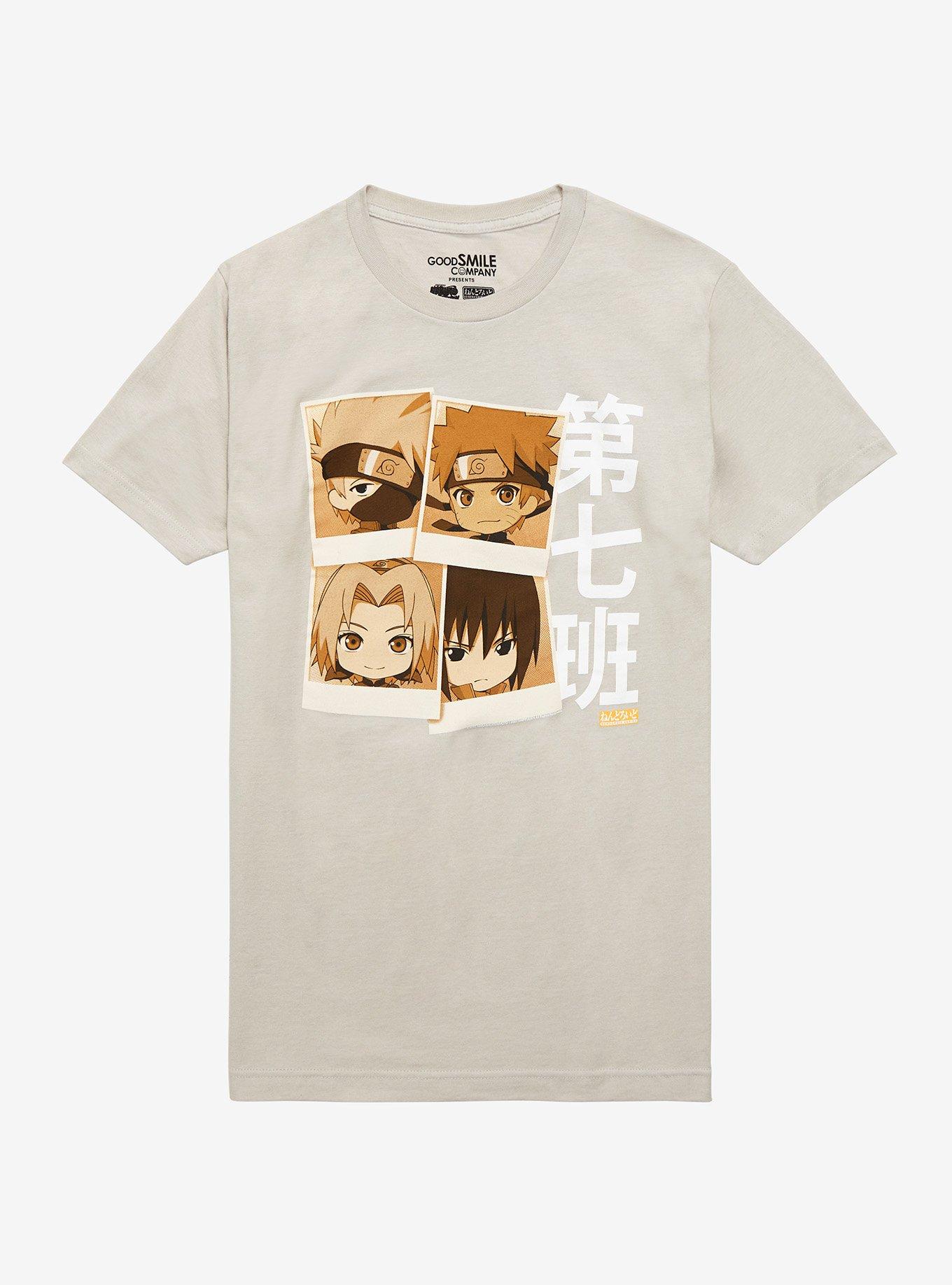 Naruto Shippuden Nendoroid Team 7 Photos T-Shirt, GREY, hi-res