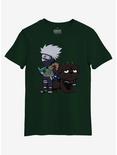 Naruto Shippuden Chibi Kakashi & Dogs T-Shirt, OLIVE, hi-res