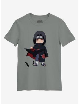 Naruto Shippuden Chibi Itachi & Raven T-Shirt, GREY, hi-res