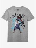 Naruto Shippuden Sasuke & Itachi T-Shirt, GREY, hi-res