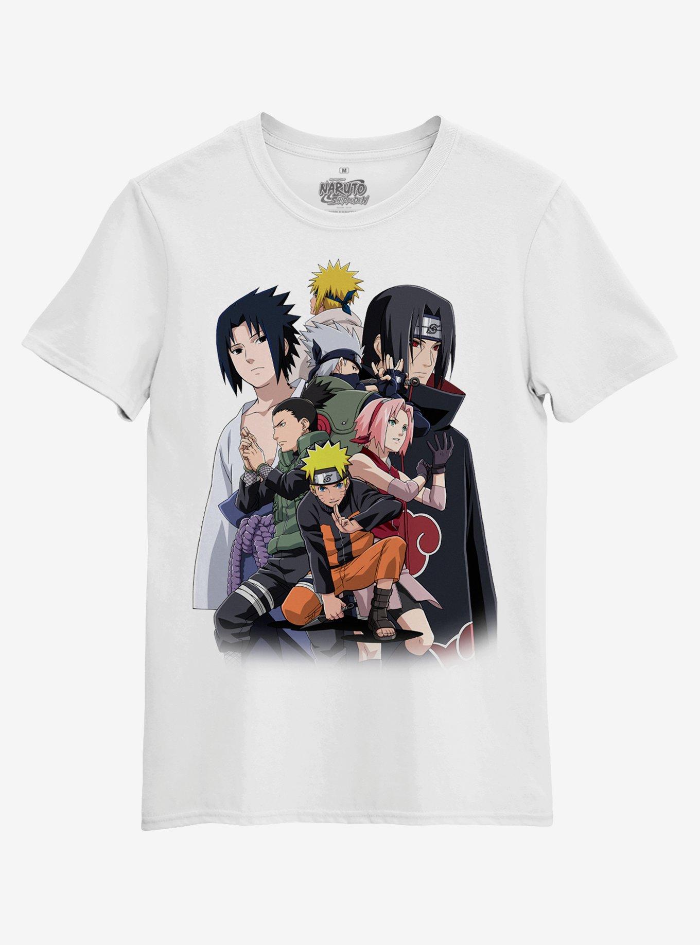 Naruto Shippuden Group Collage T-Shirt, MULTI, hi-res
