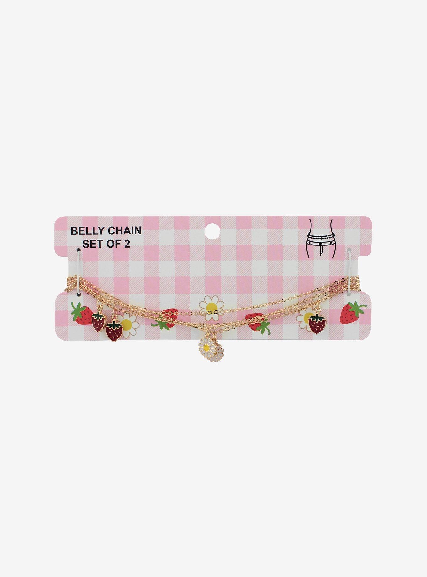 Strawberry & Daisy Belly Chain Set, , hi-res