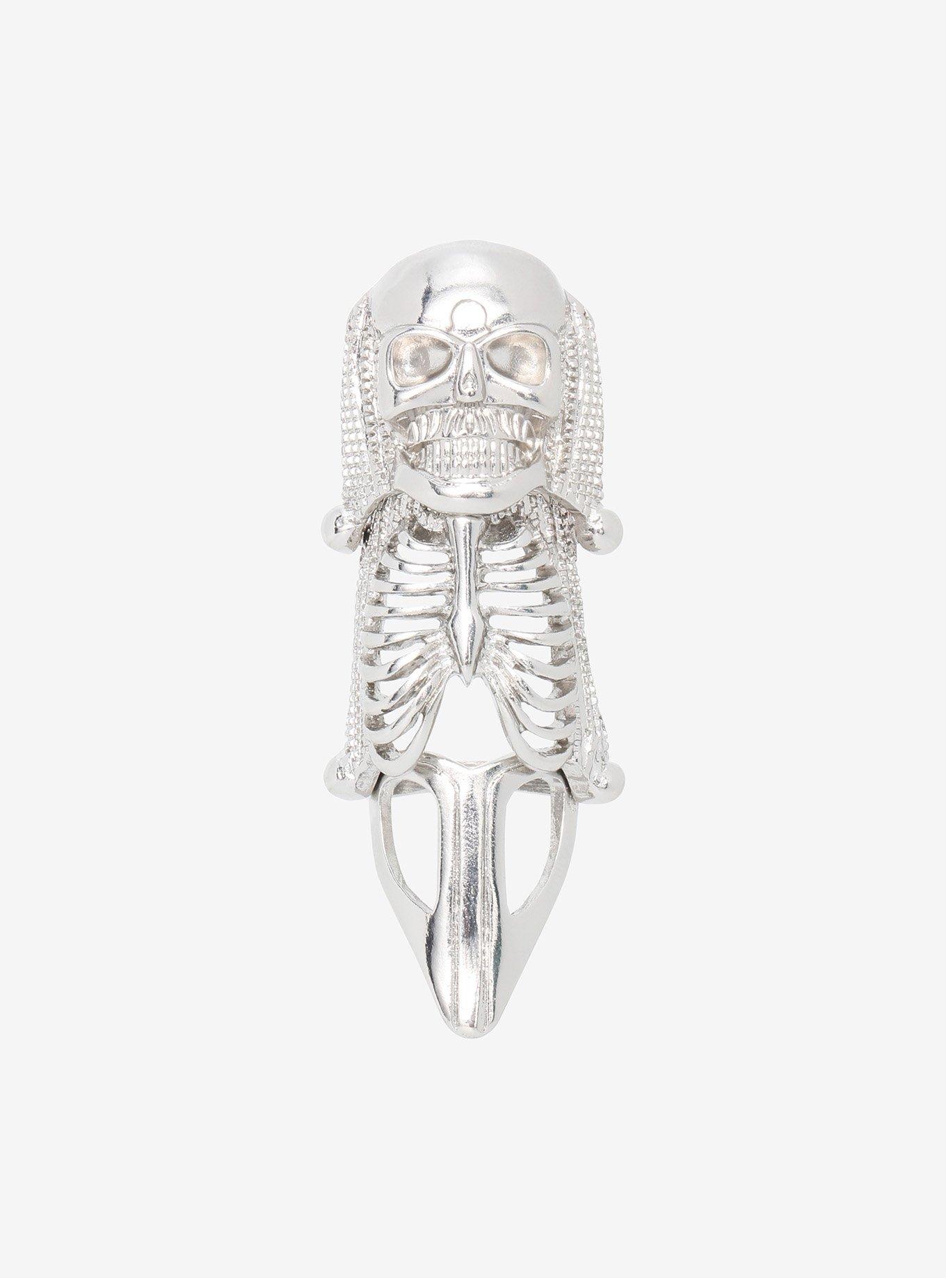 Skull Full Finger Armor Ring, , hi-res