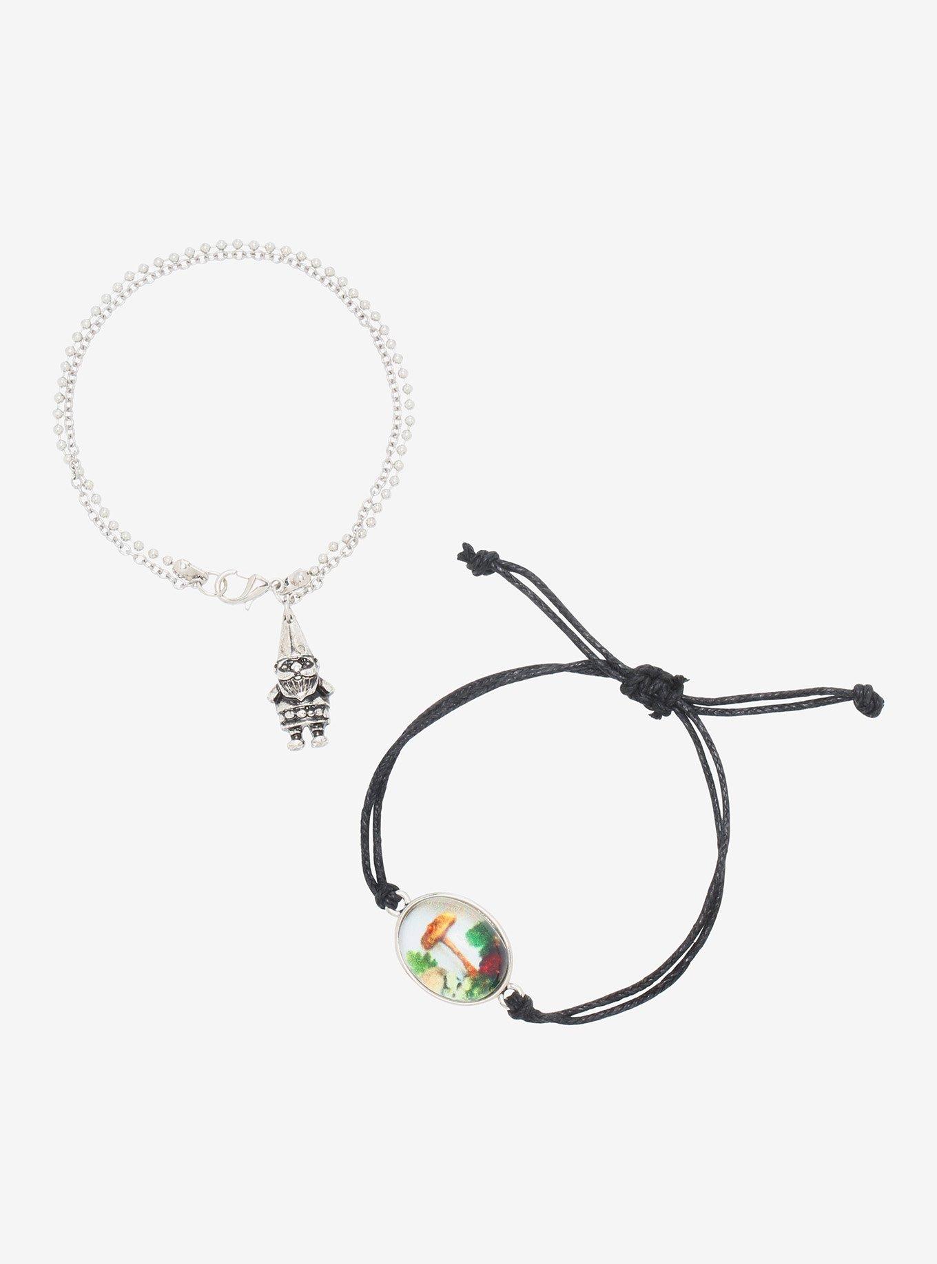 Gnome & Mushroom Best Friend Cord Bracelet Set, , hi-res