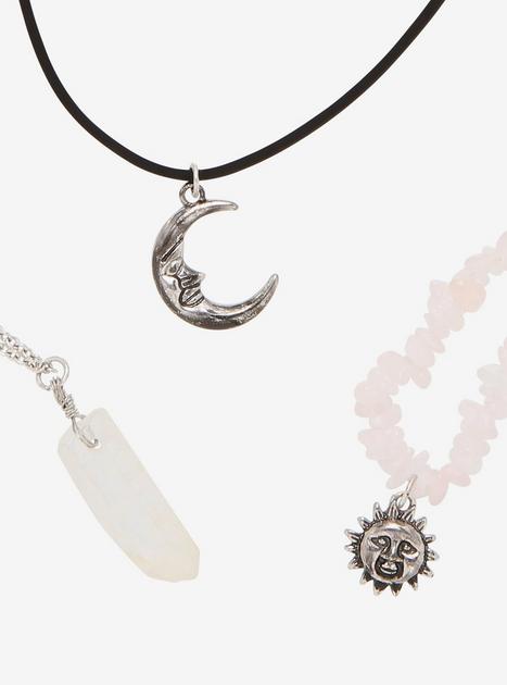 Celestial Crystal Pendant Necklace Set | Hot Topic