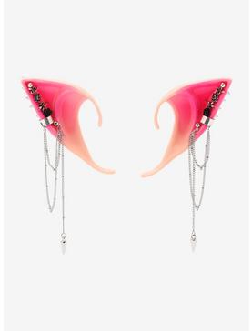 Fairy Molded Pink Pierced Ear Cuffs, , hi-res