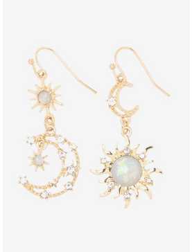 Celestial Opal Mismatch Drop Earrings, , hi-res