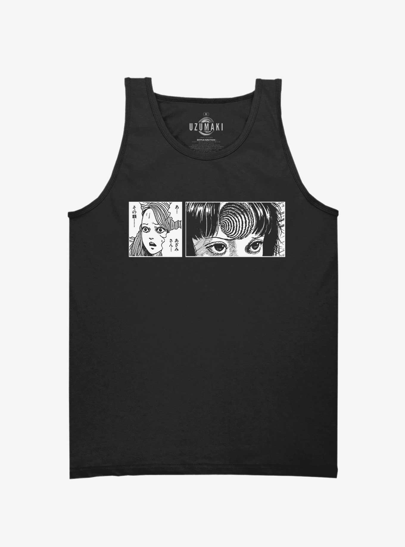 Junji Ito Uzumaki Eyes Tank Top, BLACK, hi-res